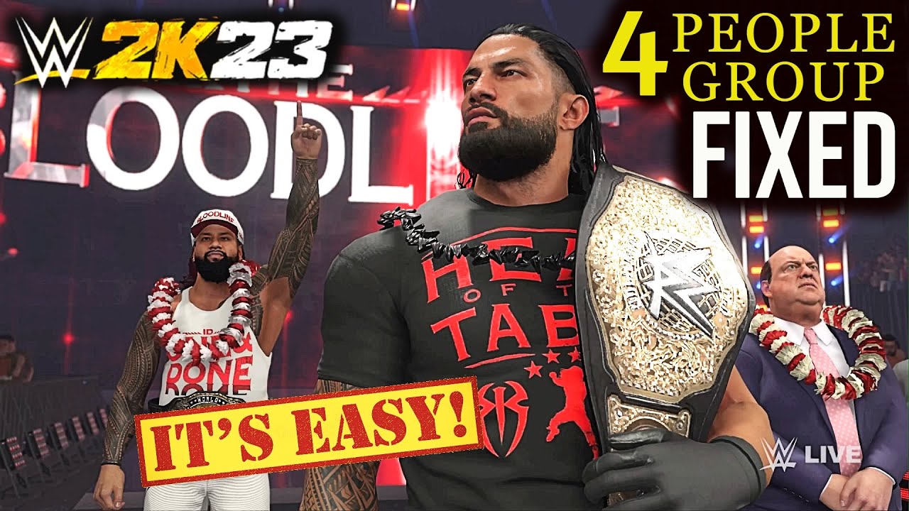 WWE 2K23 How To Make 4 Man Groups EASILY EXPLAINED YouTube wwe-2k23-how-to-make-4-man-groups-easily-explained-youtube