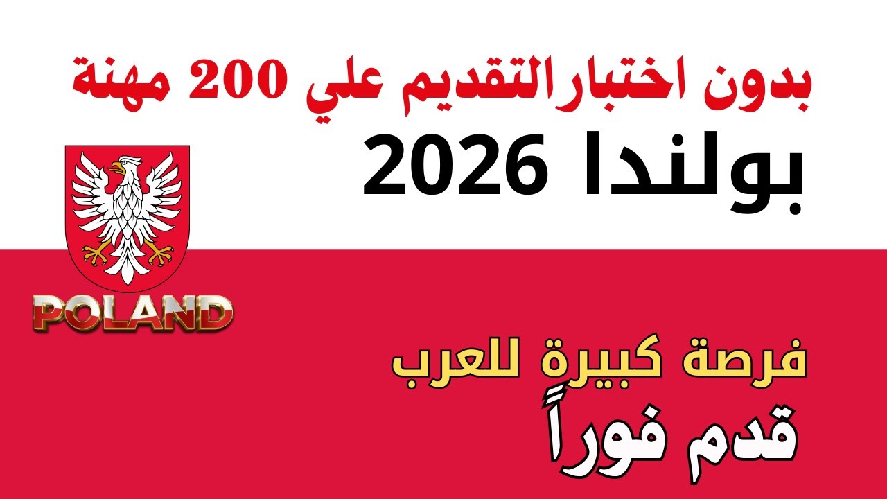 أفضل  5 طرق للحصول على  وظيفة في بولندا 2026 بدون امتحان !