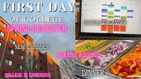 FIRST DAY OF COLLEGE | Spring Semester 2023 | 7AM Productive College Day In My Life!