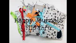 Happy Journals- Zombie Collection Art Journal Sneak Peek and Flip Through