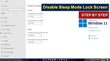 របៀបបិទអេក្រង់ Computer រលត់| How to Turn Off Sleep Mode on Your Windows10,11