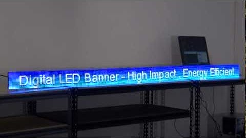 8 ft. LED sign, news and sports ticker, RSS feed, video advertising