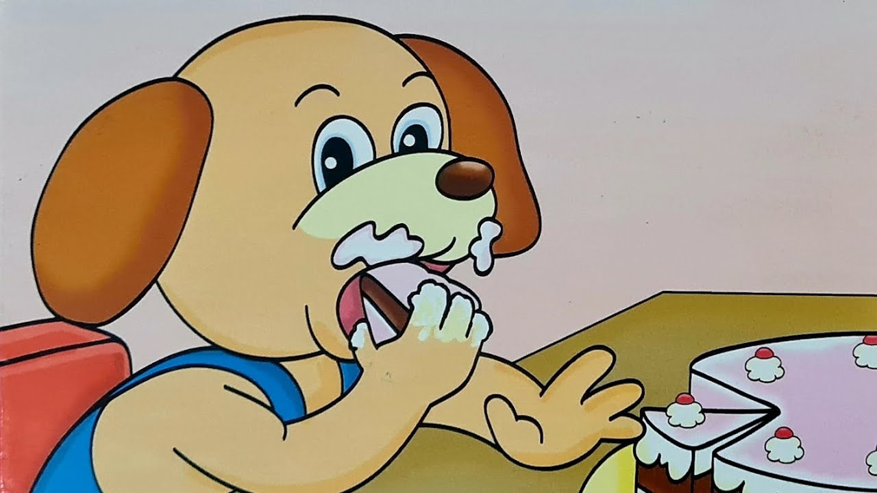 learn with pepper| pepper eats too much cake 