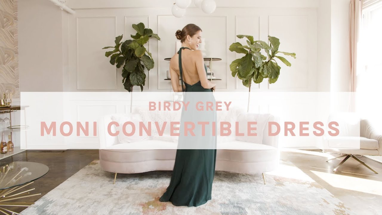 birdy grey moni convertible dress Long Chiffon Dress with Ruched Sweetheart Bodice by Elizabeth K GL2608 –  ABC Fashion main image 0