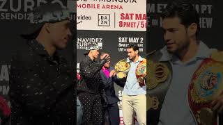 David Benavidez vs Zurdo Ramirez Press Conference 🎥 themainevent_tme #explore #shorts #boxing