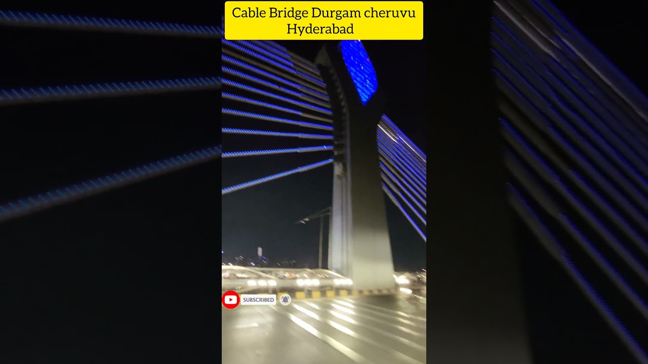 Durgam cheruvu cable Bridge Hyderabad 