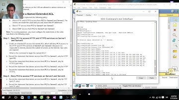 9.3.2.12 Configuring Extended ACLs - Scenario 3