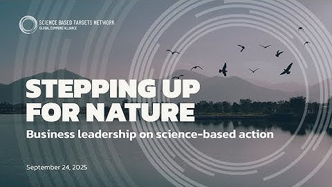 Stepping Up for Nature - Business Leadership on Science Based Targets -  Sept 2025