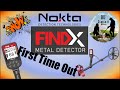 Nokta findx pro first time out  metal detecting  accupoint  nokta detectors