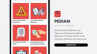 Video Tutorial Penggunaan Aplikasi PEDIASI (Peduli Diabetes dan Hipertensi) Berbasis Mobile screenshot 2