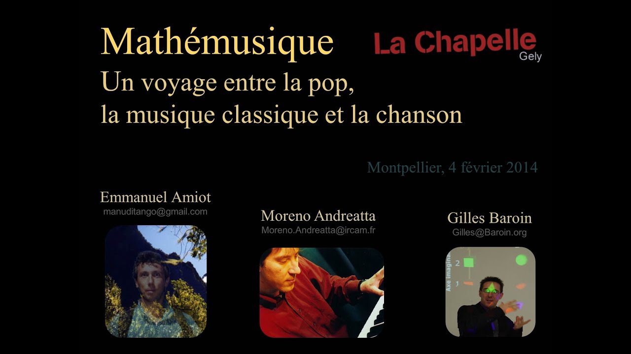 Musique et Mathematique Andreatta Amiot Baroin