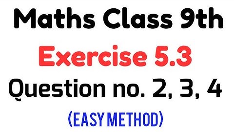 Class 9 Maths Unit 5 Exercise 5.3 Question no. 2 to 4 (Remainder Theorem, Factor Theorem )
