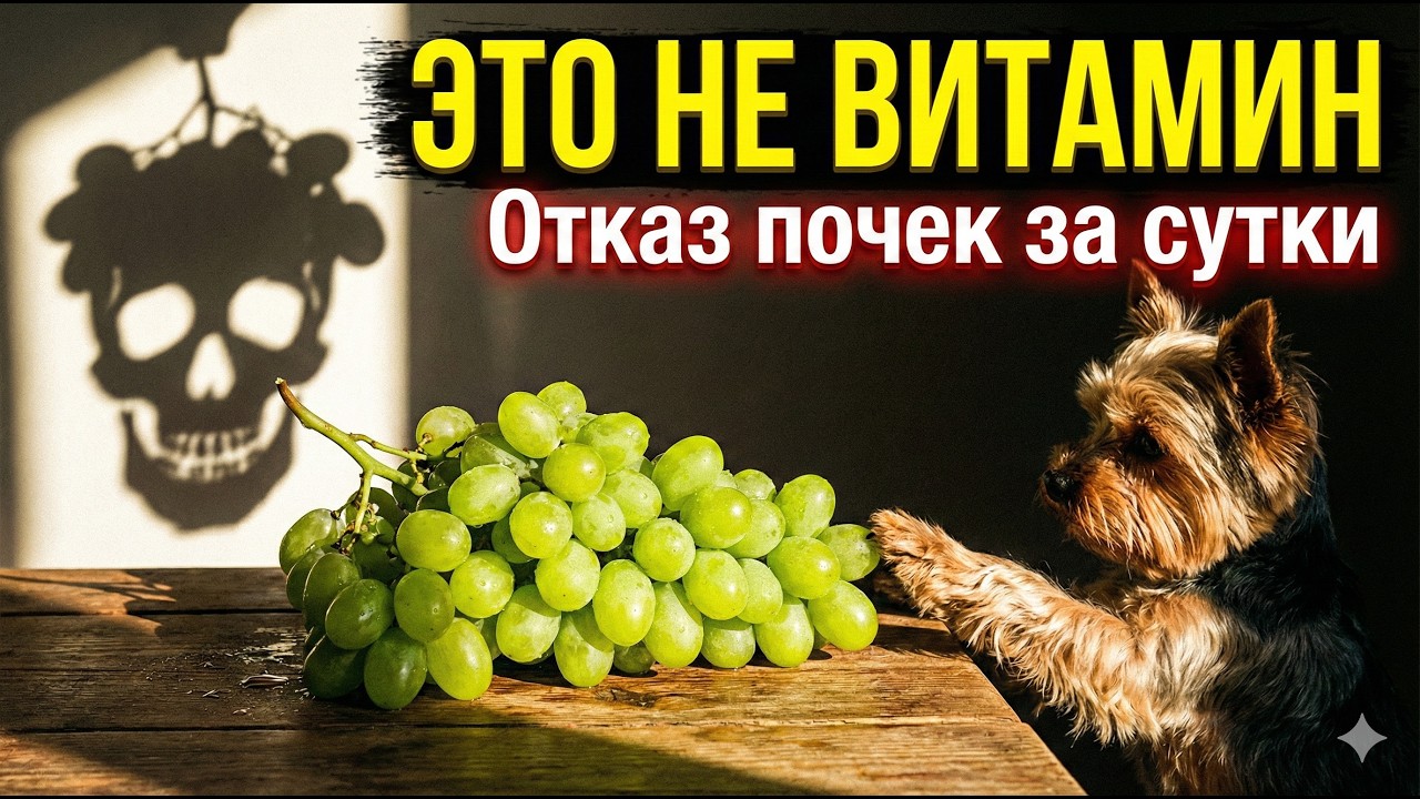 Опасные продукты для йорка! Сыр, виноград, кости