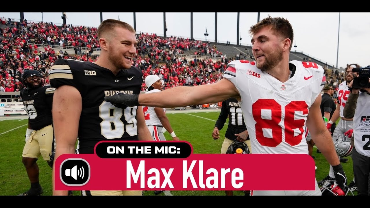 Ohio State's Max Klare enjoyed his return to Purdue, playing against his brother