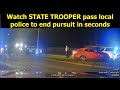 ARKANSAS STATE POLICE end pursuit with GREAT PIT in seconds while JAMMING to rock music