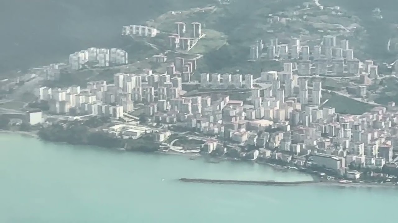 من مطار دياربكر الي مطار طرابزون منظر جميل ✈️Diyarbakır -Trabzon