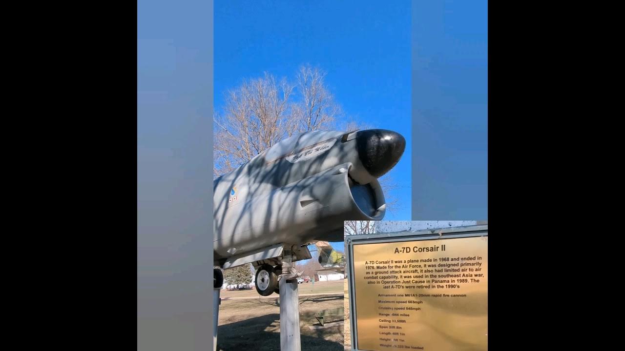 A 7D Corsair II On Display Correctionville, Iowa VFW Park Amazing Way To Remember Veterans