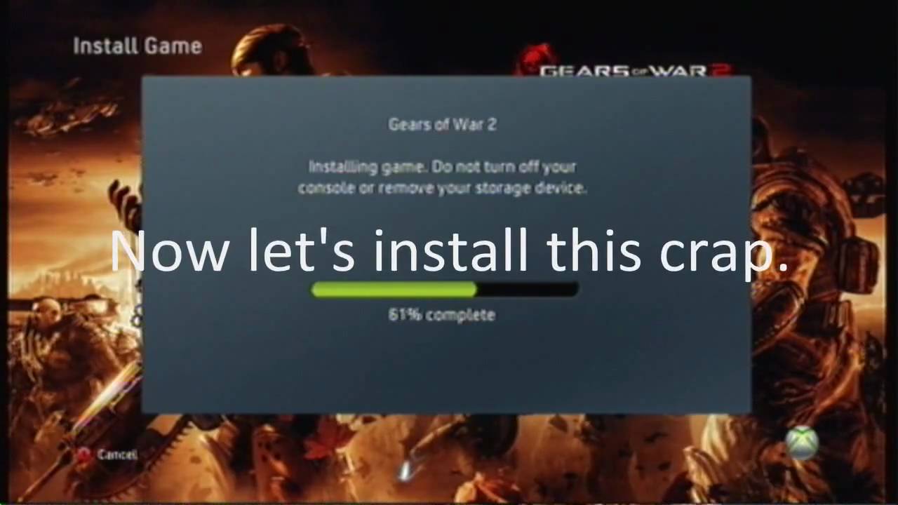 Xbox 360 NXE Dashboard Load Time Comparison Disc vs Hard Drive