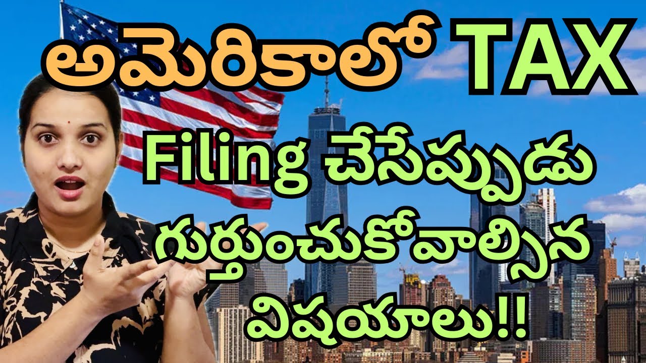 U.S. TAX Filing | #namasteyamericateluguvlogs 