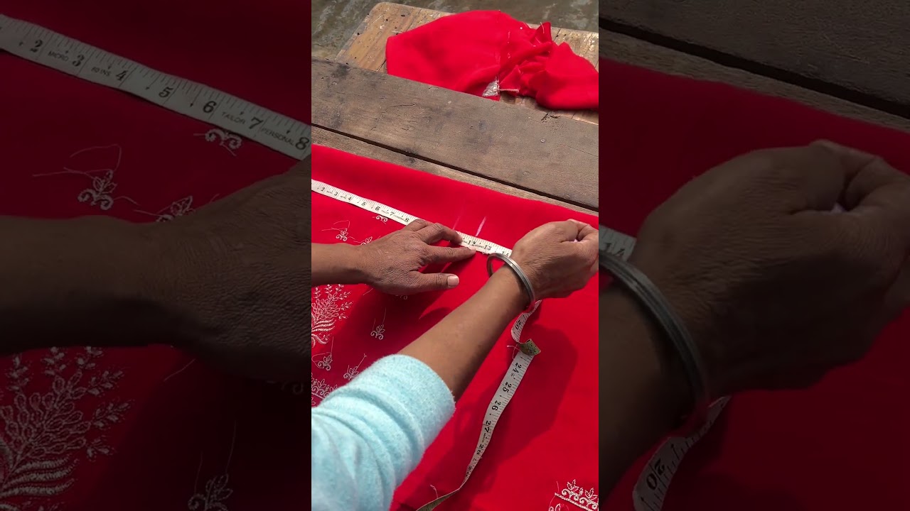 ⁣ਜੇ ਸਲਵਾਰ ਦੀ ਮੂਹਰੀ ਤੇ ਕਢਾਈ ਬਿੰਗੀ-ਡੇਢੀ ਹੋਵੇ ਤਾ ਕਟਾਈ ਕਿਵੇ ਕਰੀਏ #punjabisilaicentre #salwarsuit