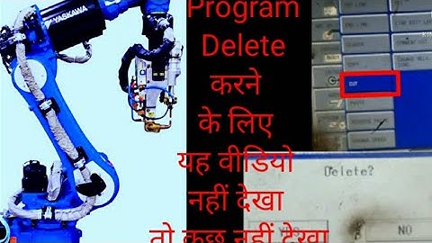 How To Half Delete  Robot Program # Yaskawa Robot# Panasonic Robot# Robot#Robot Mahesh