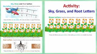 Sky, Grass & Root Letters Activity | Handwriting Practice | English Nursery | Zara Publications