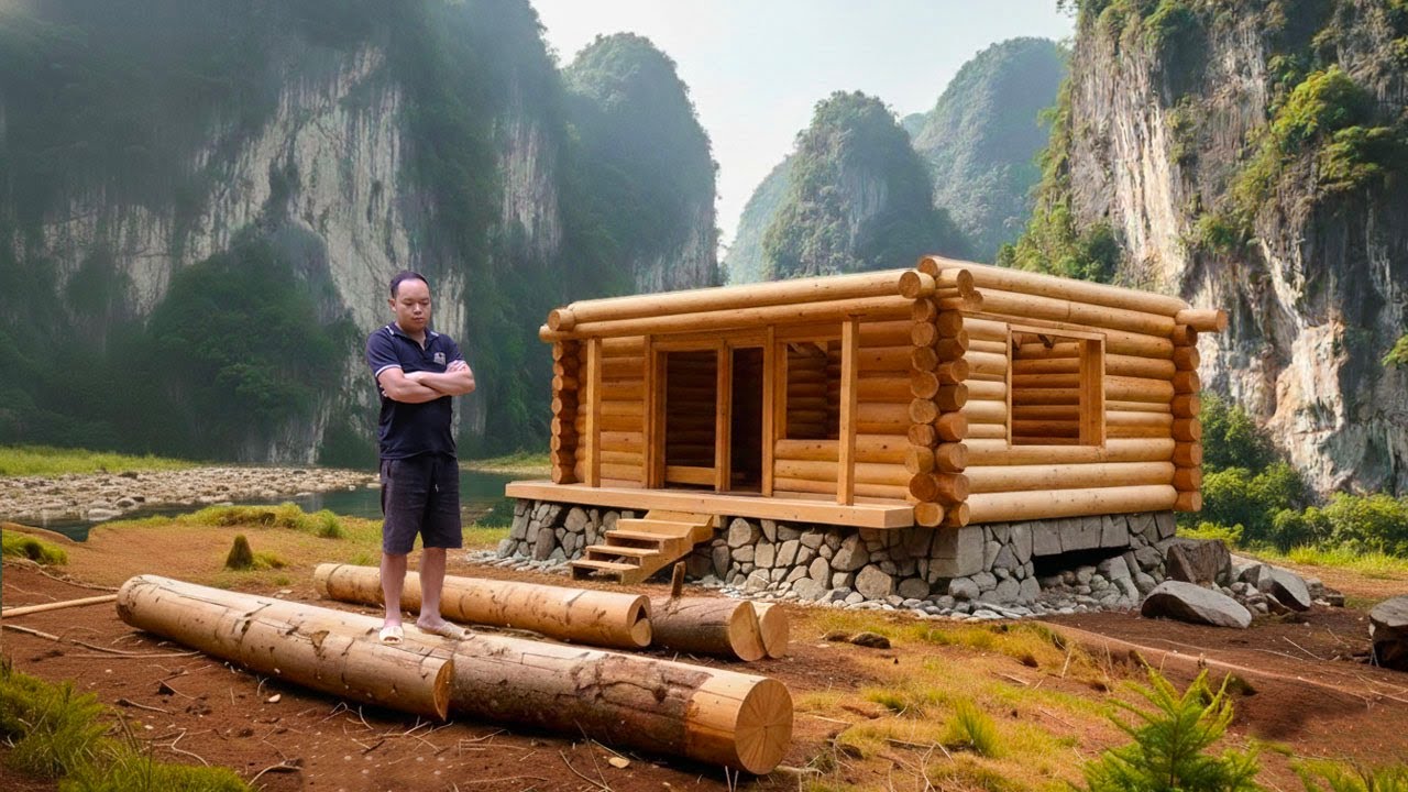 Astonishing: The Man Built a Wooden House All by Himself in Just 21 ...