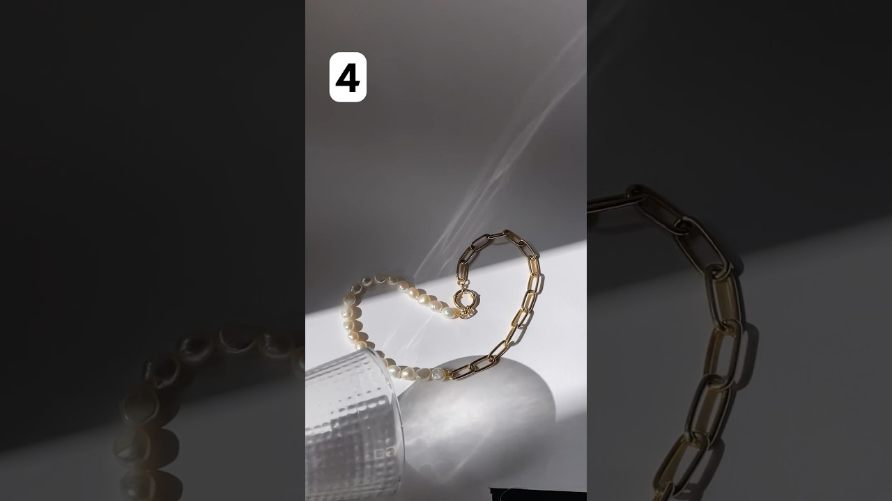 Идея для фотосъемки ювелирных изделий дома с помощью iPhone 📱✨ 