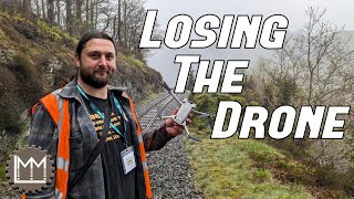 Losing the Drone at the Opening of the Vale of Rheidol Railway's New Museum