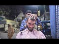 Relaxing INDIAN STREET BARBER - Haircut, Shave, Face Head Massage