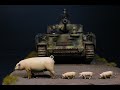 Vinette a german panzer iv and three little pigs 135 scale academy kit