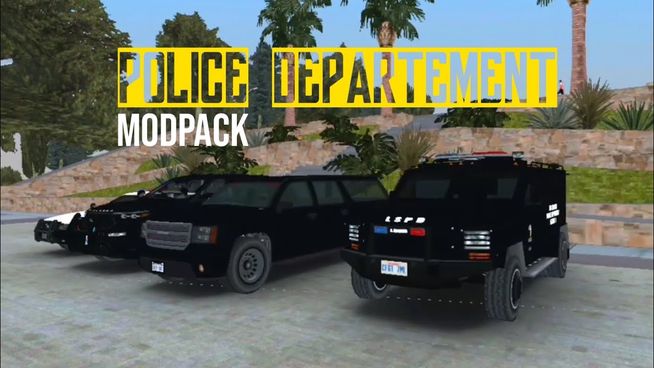 MODPACK POLICE DEPARTEMENT │ SAMP ANDROID SUPPORT CLEO - YouTube
