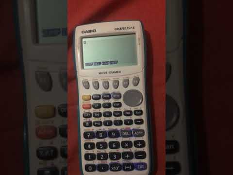 Casio graph 35 « erreur argument »