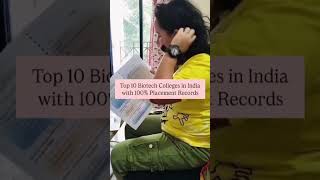 Top 10 Biotech Colleges in India with placement support 👍#shorts #biotechnology #biobuddy336
