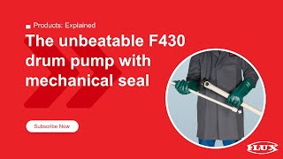 The Unbeatable F430 Drum Pump With Mechanical Seal