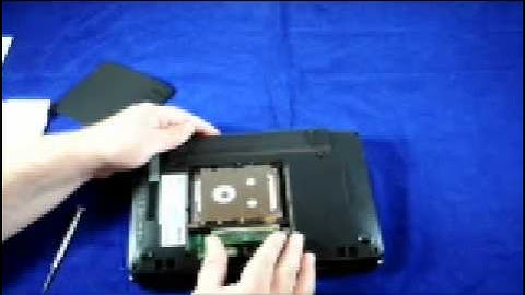 Memory Upgrade - Asus Eee 1000 HE - A how to video