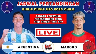 ARGENTINA VS MOROCCO U20 2025 SCHEDULE - CHILE U20 WORLD CUP FINAL 2025 SCHEDULE