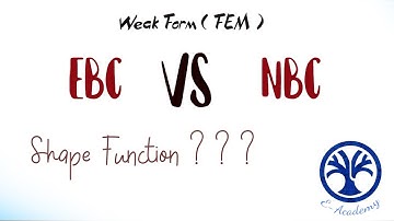 SHAPE function in WEAK FORM  | Essential VS Natural Boundary conditions | FEM