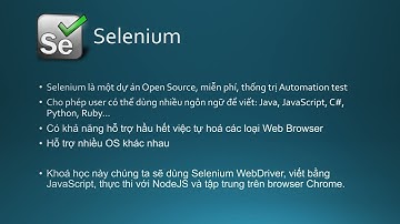 Web Automation Test with Selenium and Nodejs - Bài 2 - Selenium là gì, NodeJS là gì?