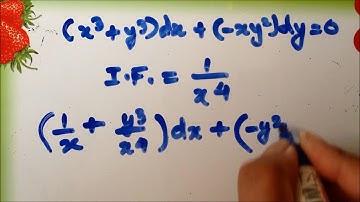 Inexact Differential Equations Part 2   Example and  Solution