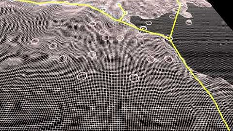 Space colonisation routing algorithm - lazy version