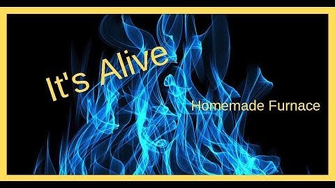 First Flames - Homemade Devil-Forge -- Propane Forge / Kiln / Furnace