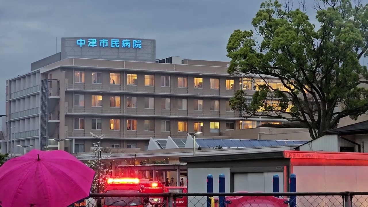 2025年4月22日 中津市民病院前の住宅火災