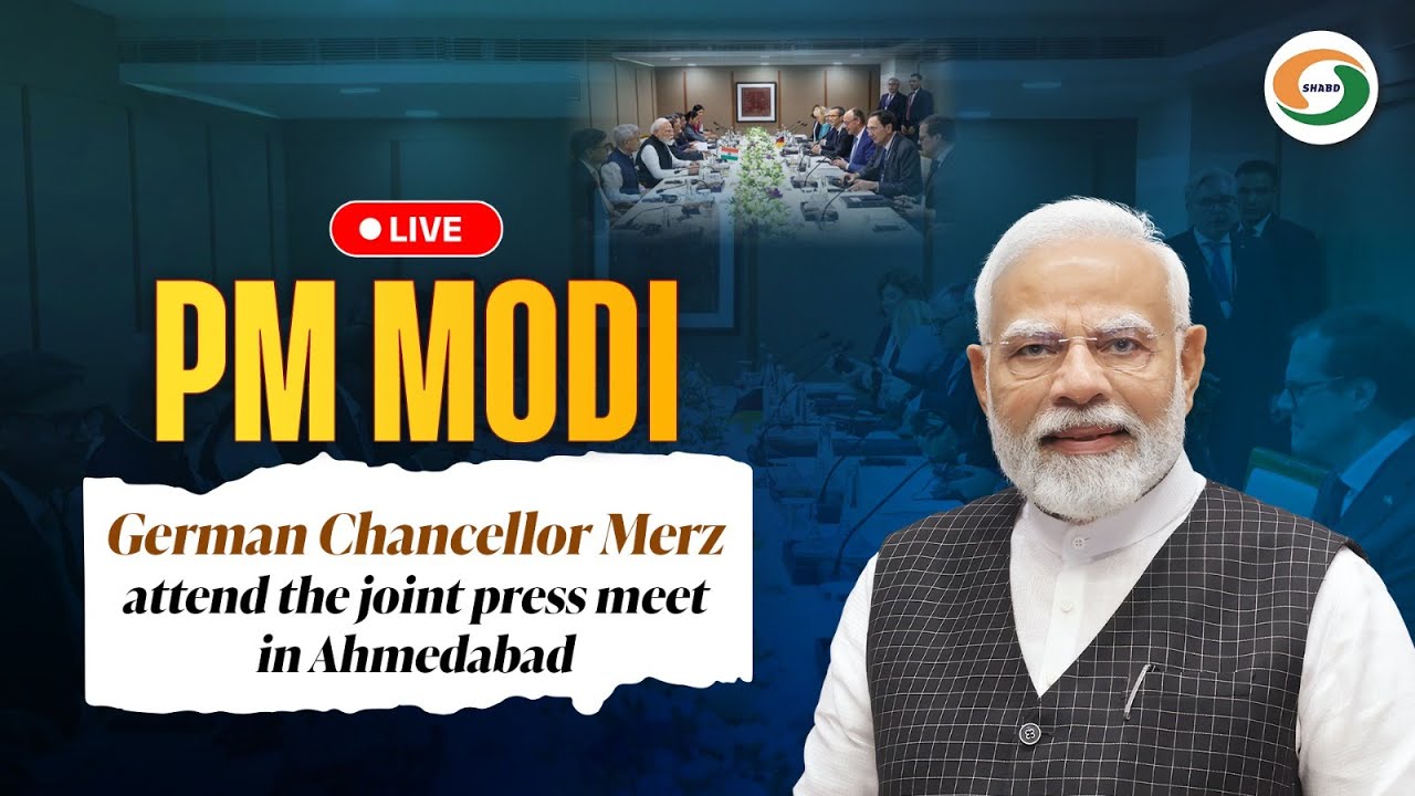LIVE: PM Modi, German Chancellor Merz attend the joint press meet in Ahmedabad