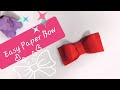 How to fold paper bow ribbon  origami paper art diy easy paper bow craft ideas for beginners