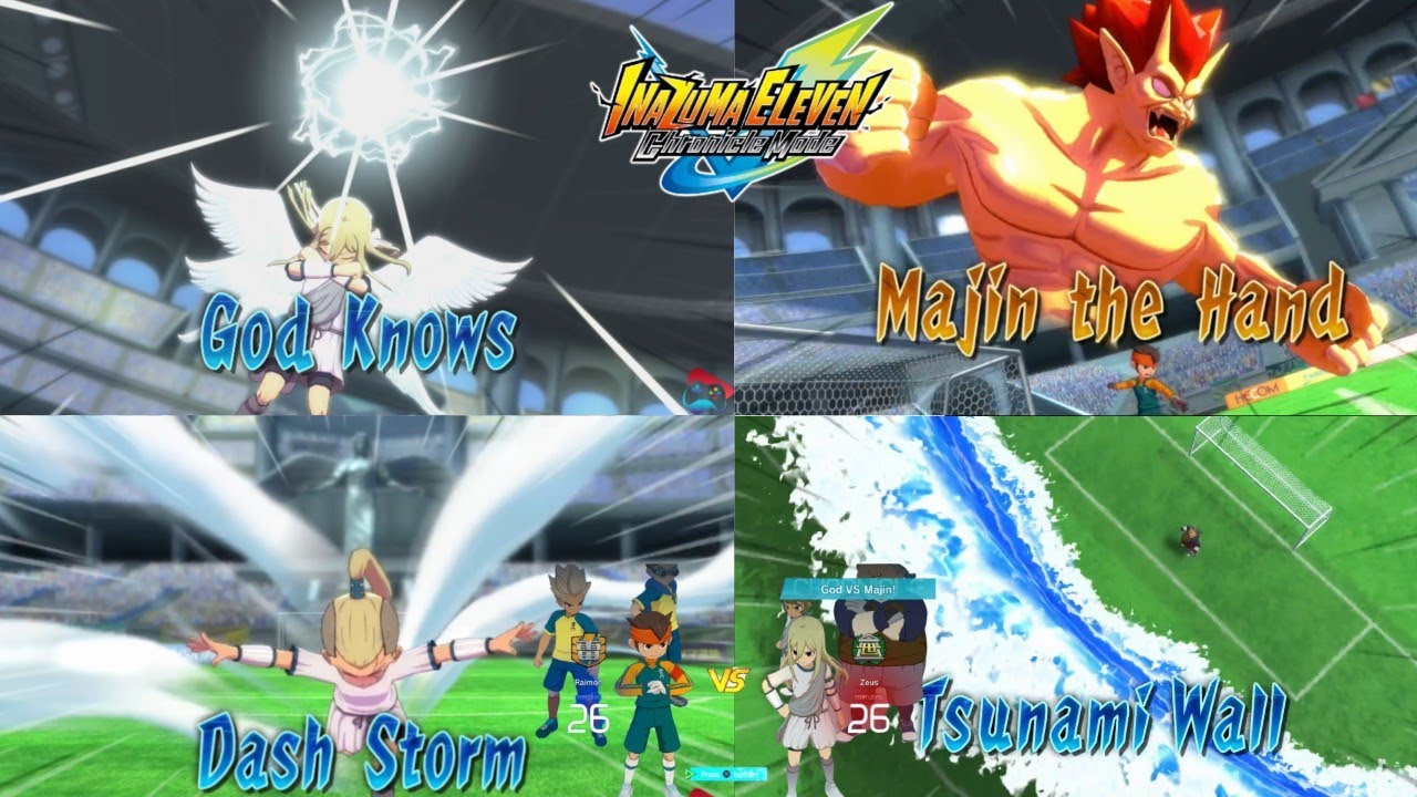 Inazuma Eleven Victory Road God vs Majin - YouTube