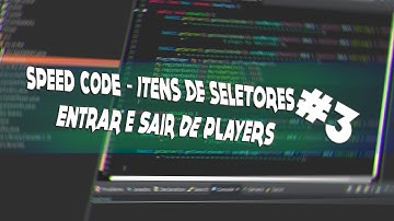 Speed Code - Plugin De Teams - Seletores na hotbar - Entrar e sair de player #3