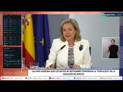 Calvi&ntilde;o valora la subida del paro en septiembre y explica que "no existe desaceleraci&oacute;n econ&oacute;mica"