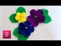 Felt Flower #3 - DIY : How to make easy Felt Flower / Spring Crafts.