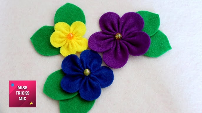 How to Make Easy Rolled Felt Flowers - Happily Ever After, Etc.